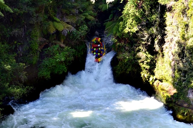 Raftovanie vodopádov na rieke Kaituna