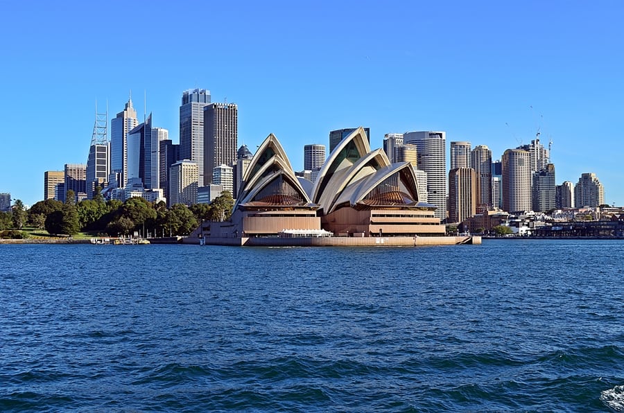 Panoráma mesta Sydney s operou