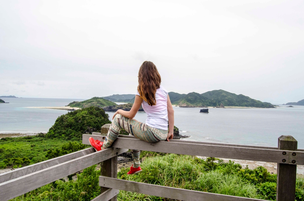 Vyhliadka na ostrove Zamami, Okinawa, Japonsko